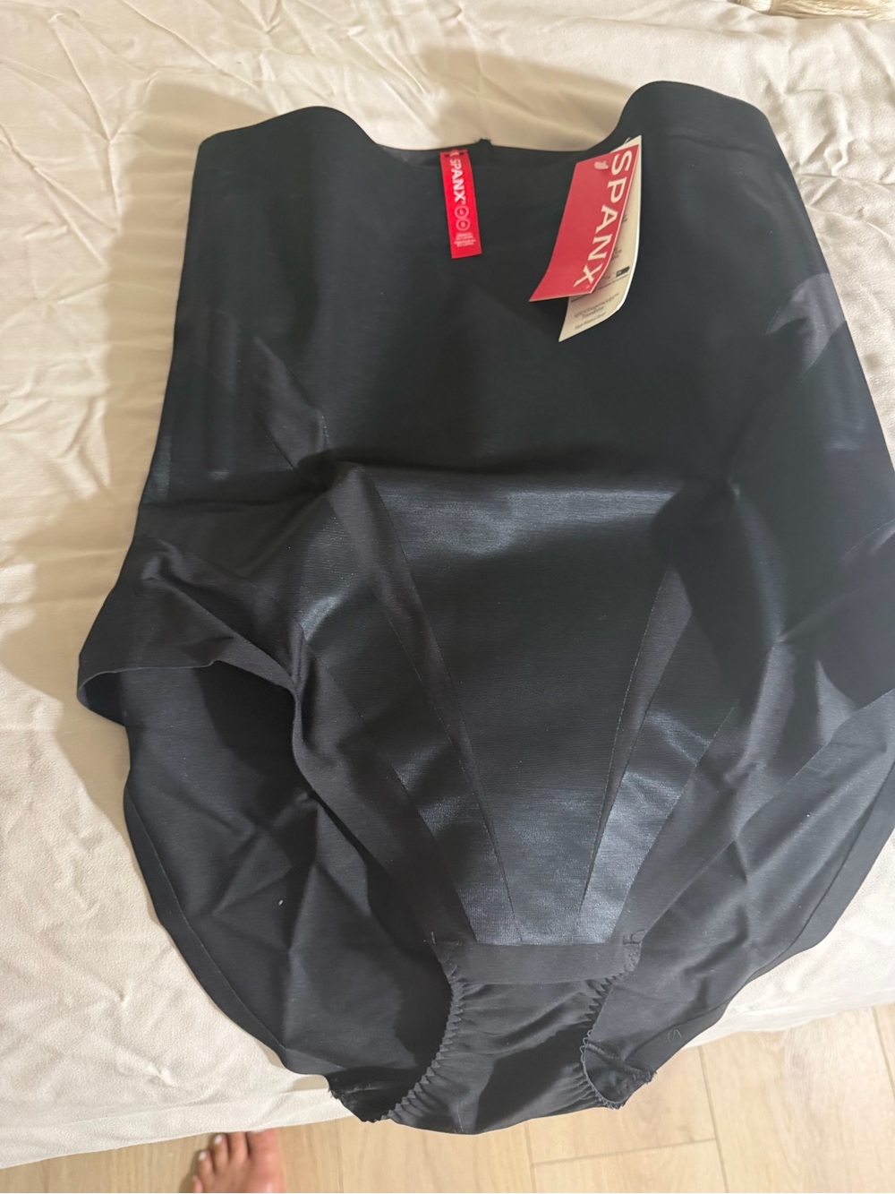 SPANX Black Sculpting Bodysuit with Red Tag!